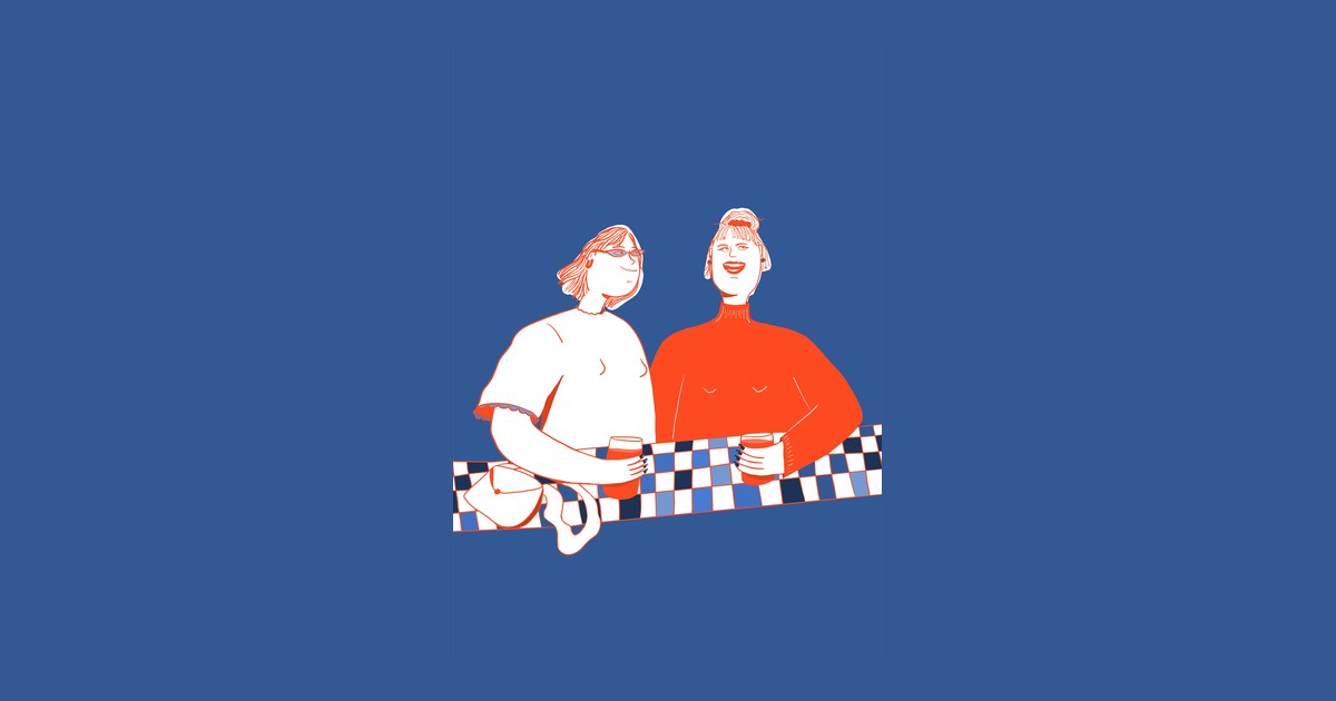 Two friends spending time together at a table